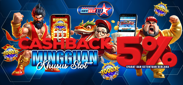 cashback mingguan 5%